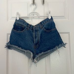 John Galt/Brandy Melville Dark Wash Denim Shorts